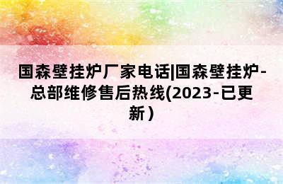 国森壁挂炉厂家电话|国森壁挂炉-总部维修售后热线(2023-已更新）